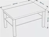 Журнальный стол Энкель 82 ИКЕА S00128 Белый 820х450х500 (ГУД ЛАКК)