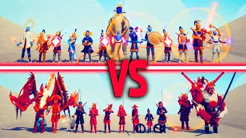 MEGA DYNASTY TEAM vs MEGA GOOD TEAM - Totally Accurate Battle Simulator | TABS