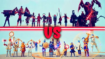 MEGA GOOD TEAM vs MEGA EVIL TEAM | TABS - Totally Accurate Battle Simulator